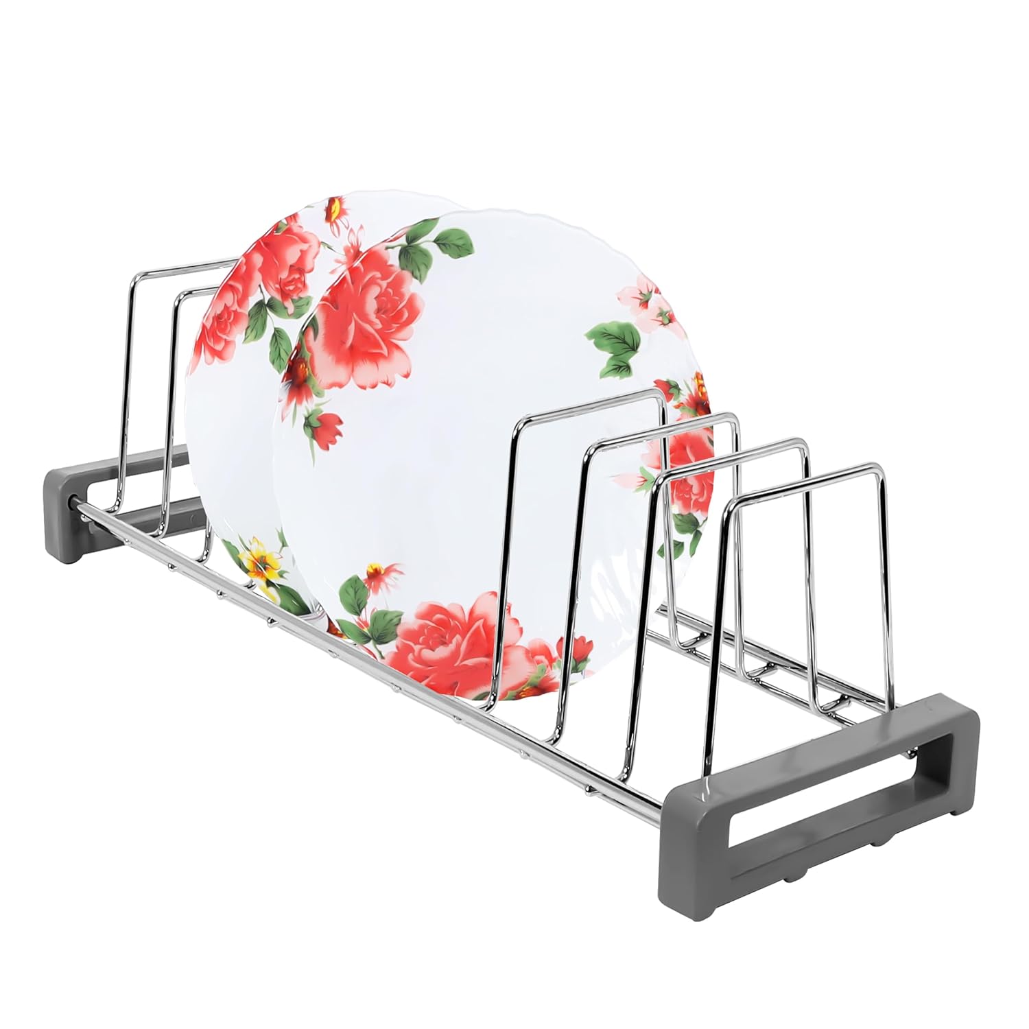 SLIMSHINE Stainless Steel Modular Kitchen Basket Fixer | Tandem Basket Dish Rack | Kitchen Stand | Sink Drainer for Kitchen | Space-Saving Storage | Rustproof (THALI Stand)